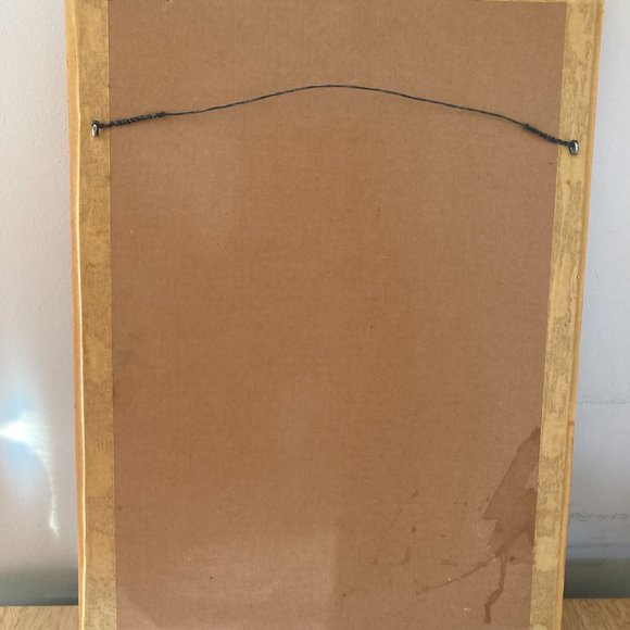 Vintage Humpty Dumpty Needlepoint Embroidery Framed Nursery Art 18" x 12" - Picture 6 of 6